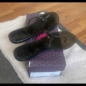 TORY BURCH - Smoke mini Miller flat sandal